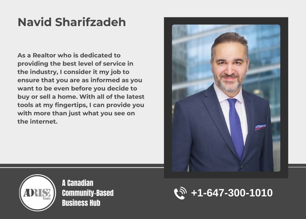 Navid Sharifzadeh, Toronto Real Estate Broker-