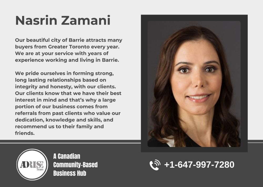 Nasrin Zamani, Barrie Realtor-